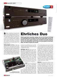 HiFi Test: Ehrliches Duo (Ausgabe: 5)