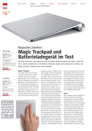 MAC LIFE: Magic Trackpad und Batterieladegerät im Test (Ausgabe: 10)