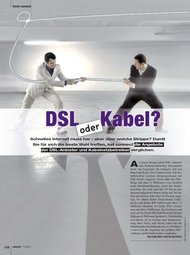 connect: DSL oder Kabel? (Ausgabe: 11)