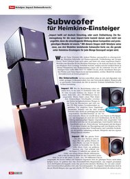 HiFi Test: Subwoofer für Heimkino-Einsteiger (Ausgabe: 6)