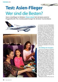 Clever reisen!: Test: Asien-Flieger - Wer sind die Besten? (Ausgabe: 4)