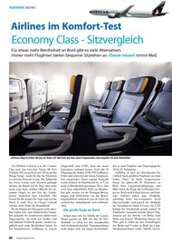 Clever reisen!: Airlines im Komfort-Test - Economy Class - Sitzvergleich (Ausgabe: 4)