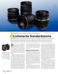 DigitalPHOTO: 4 Lichtstarke Standardzooms (Ausgabe: 4)