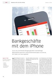 Macwelt: Bankgeschäfte mit dem iPhone (Ausgabe: 11)