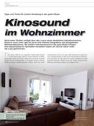 Heimkino: Kinosound im Wohnzimmer (Ausgabe: 3-4/2011)