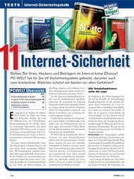 PC-WELT: 11 Internet-Sicherheitspakete im Vergleich (Ausgabe: 1)