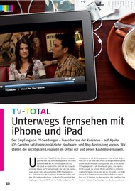 MAC LIFE: Unterwegs fernsehen mit iPhone und iPad (Ausgabe: 3)