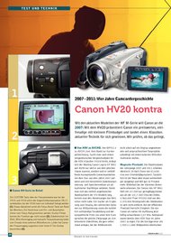 videofilmen: Canon HV20 kontra Legria HF M41 (Ausgabe: 3)