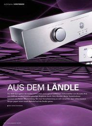 AUDIO/stereoplay: Aus dem Ländle (Ausgabe: 3)