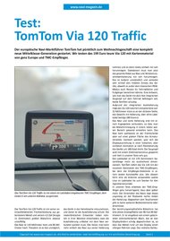navi-magazin.de: Test: TomTom Via 120 Traffic (Vergleichstest)