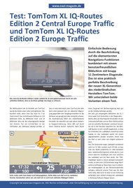 navi-magazin.de: Test: TomTom XL IQ-Routes Edition 2 Central Europe Traffic und TomTom XL IQ-Routes Edition 2 Europe Traffic (Vergleichstest)