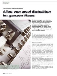 Heimkino: Alles von zwei Satelliten im ganzen Haus (Ausgabe: 5-6/2011)