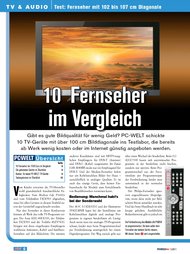 PC-WELT: 10 Fernseher im Vergleich (Ausgabe: 5/2011 Plus)