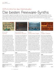 Beat: Die besten Freeware-Synths (Ausgabe: 7-8/2011)