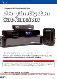 Sat Empfang: Die günstigsten Sat-Receiver (Ausgabe: 3)