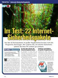 PC-WELT: Im Test: 22 Internet-Sicherheitspakete (Ausgabe: 10)