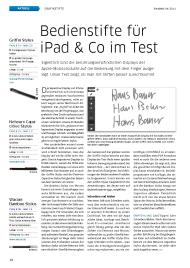 iPadWelt: Bedienstifte für iPad & Co im Test (Ausgabe: 4)