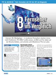 PC-WELT: 8 Fernseher im Vergleich (Ausgabe: 1)