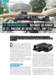 camgaroo Videofachmagazin: S3D Consumercamcorder - Wer macht das Rennen? JVC TD1, Panasonic mit Aufsatz VW-CLT1, Sony TD10 (Ausgabe: 3)