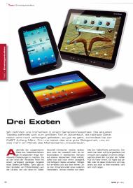 Tablet und Smartphone: Drei Exoten (Ausgabe: 1/2012 (März-Mai))