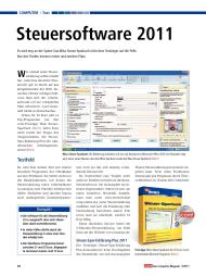 com! professional: Steuersoftware 2011 (Ausgabe: 3)