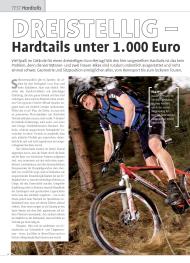 Fahrrad News: Dreistellig - Hardtails unter 1.000 Euro (Ausgabe: 3)