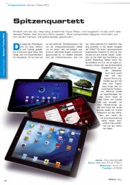 Tablet und Smartphone: Spitzenquartett (Ausgabe: 2/2012 (Juni-August))