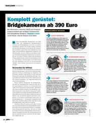 DigitalPHOTO: Komplett gerüstet: Bridgekameras ab 390 Euro (Ausgabe: 8)