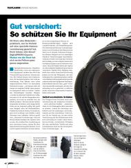 DigitalPHOTO: Gut versichert: So schützen Sie Ihr Equipment (Ausgabe: 8)