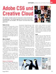 PC NEWS: Adobe CS6 und Creative Cloud (Ausgabe: Nr. 5 (August/September 2012))