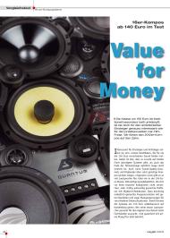 CAR & HIFI: Value for Money (Ausgabe: 6/2012 (November/Dezember))