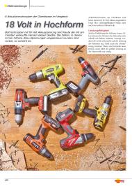Heimwerker Praxis: 18 Volt in Hochform (Ausgabe: 6/2012 (November/Dezember))