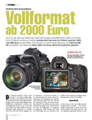 fotoMAGAZIN: Vollformat ab 2000 Euro (Ausgabe: Nr. 12 (Dezember 2012))