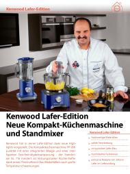 Technik zu Hause.de: Kenwood Lafer-Edition - Neue Kompakt-Küchenmaschine und Standmixer (Vergleichstest)