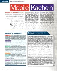 SFT-Magazin: Mobile Kacheln (Ausgabe: 3)