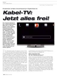 Heimkino: Kabel-TV: Jetzt alles frei! (Ausgabe: 4-5/2013 (April/Mai))