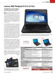 PC Games Hardware: Lenovo IBM Thinkpad X121e im Test (Ausgabe: 10)