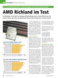 PC Games Hardware: AMD Richland im Test (Ausgabe: 8)