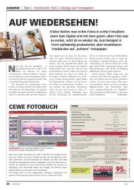 FOTOTEST: Auf Wiedersehen! (Ausgabe: Nr. 4 (Juli/August 2013))