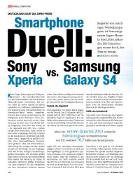 PC Magazin/PCgo: Smartphone-Duell: Sony Xperia vs. Samsung Galaxy S4 (Ausgabe: 7)