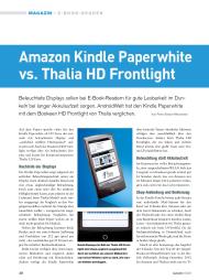 AndroidWelt: Amazon Kindle Paperwhite vs. Thalia HD Frontlight (Ausgabe: 2/2013 (Februar/März))