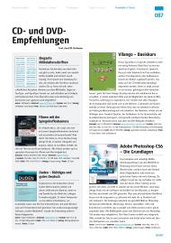 MAC easy: CD- und DVD-Empfehlungen (Ausgabe: 3/2013 (April/Mai))