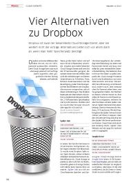 Macwelt: Vier Alternativen zu Dropbox (Ausgabe: 11)